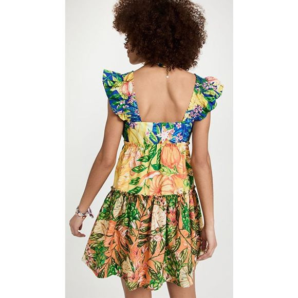 Farm Rio
Caipirinha Tiered Cotton Minidress - Picture 2 of 10